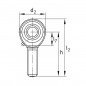 TESTA A SNODO 10X1,5 SENZA FORO DI LUBRIFICAZIONE TSM10C INOX ISB