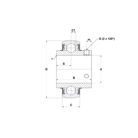 CUSCINETTO 30X62X38.1 PER SUPPORTO UC206 ISB