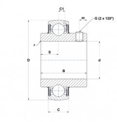 CUSCINETTO 3X5.5118X3.252 PER SUPPORTO UCX15-48 ISB