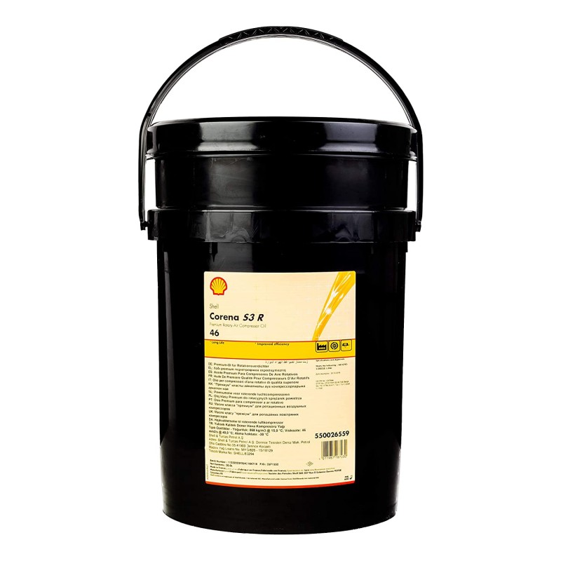 OLIO PER COMPRESSORE A PISTONI CORENA S3 R46 LT.20 SHELL