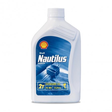 OLIO MISCELA SINTETICO NAUTILUS 2T MOTORI MARINI OUTBOARD SHELL 1 LT