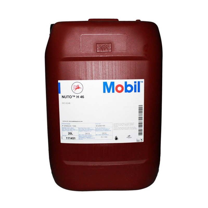 OLIO IDRAULICO NUTO H 46 MOBIL 20 LT