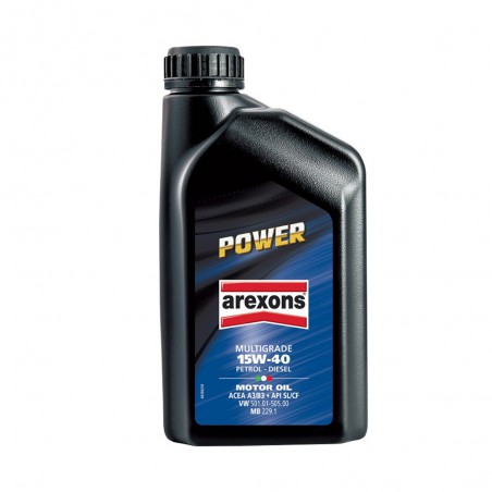 OLIO MOTORE POWER 15W40 MINERALE 1 LT AREXONS