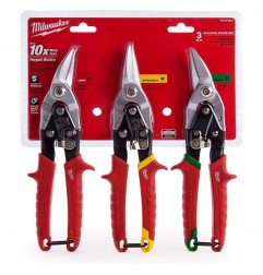 SET 3 PZ. CESOIA DOPPIA LEVA TAGLIO DRITTO - SX - DX  48224533