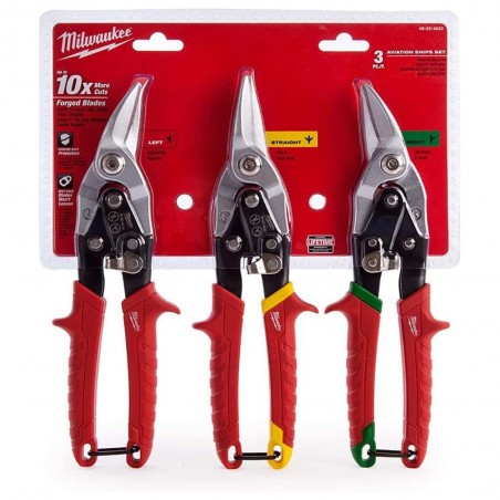 SET 3 PZ. CESOIA DOPPIA LEVA TAGLIO DRITTO - SX - DX  48224533