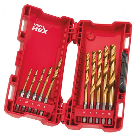 SET 10 PUNTE HSS-G REDHEX DA 3 A 10 MM. 48894759