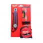 KIT LIVELLA + FLESSOMETRO 5M + CUTTER 18 MM. MILWAUKEE 4932471129