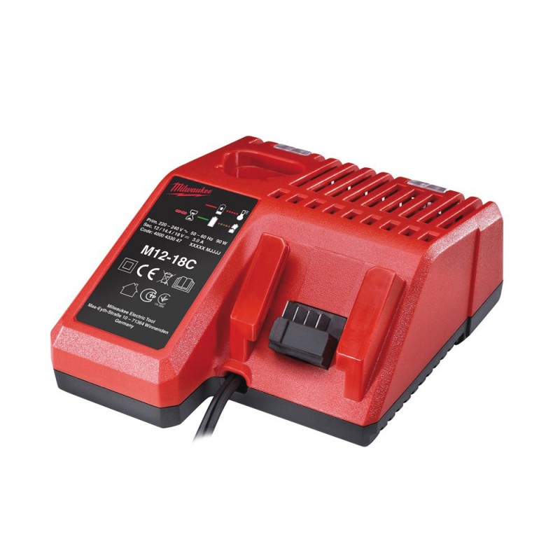 CARICABATTERIA RAPIDO 12V - 14V - 18V PER BATTERIE LITIO MILWAUKEE M12-M14-M18