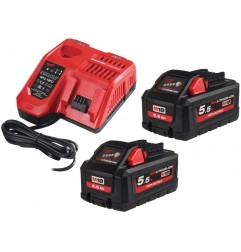 ENERGY KIT 2 BATTERIE 18V 5.5AH + CARICABATTERIE  M18HNRG-552