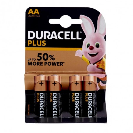 BATTERIA DURACELL PLUS STILO AA ALCALINE 4PZ LR6