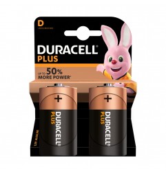 BATTERIA DURACELL PLUS MEZZA TORCIA D ALCALINE 2PZ LR20