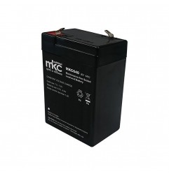 BATTERIA AL PIOMBO RICARICABILE 6V 4Ah FASTON 4.8MM 70x47xh98 MM. MKC