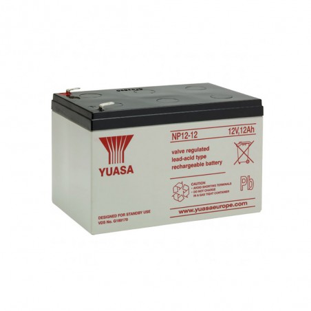 BATTERIA AL PIOMBO RICARICABILE 12V 12Ah YUASA 151x98xh97.5 MM. NP12-12 MKC