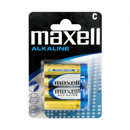 BATTERIA MAXELL C MEZZA TORCIA ALCALINA 2PZ LR14 MKC