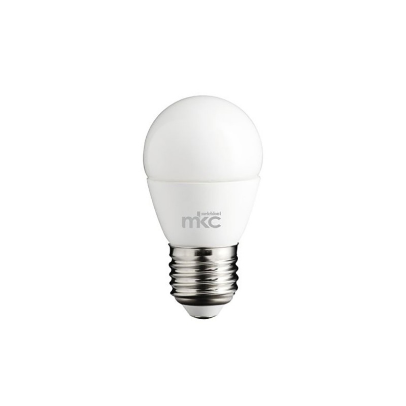 LAMPADINA LED MINISFERA 5,5W 6000K ATTACCO E27 LUCE BIANCA FREDDA MKC