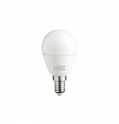 LAMPADINA LED MINISFERA 5,5W 3000K ATTACCO E14 LUCE BIANCA CALDA MKC