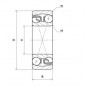 CUSCINETTO 15X35X11 ORIENTABILE A SFERE 1202S NTN