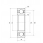 CUSCINETTO 30X55X9 1 CORONA DI SFERE 16006 NTN