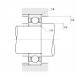 CUSCINETTO 30X55X9 1 CORONA DI SFERE 16006 NTN