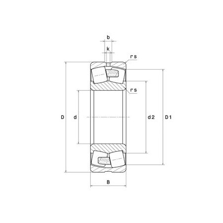 CUSCINETTO 95X200X45 ORIENTABILE A RULLI 21319 D1 NTN