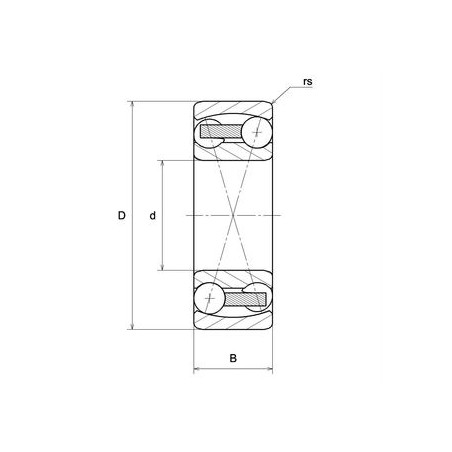 CUSCINETTO 25X62X24 ORIENTABILE A SFERE 2305 S L1 C3 NTN