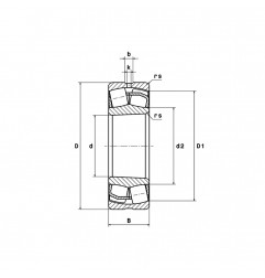 CUSCINETTO 180X300X96 ORIENTABILE A RULLI  23136EAKW33 NTN