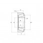 CUSCINETTO 95X170X34.5 A RULLI CONICI 30219 U NTN