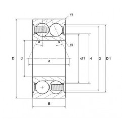 CUSCINETTO 35X72X27 2 CORONE DI SFERE CONTATTO OBLIQUO 3207S NTN