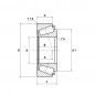 CUSCINETTO 90X160X42.5 A RULLI CONICI 32218 U NTN