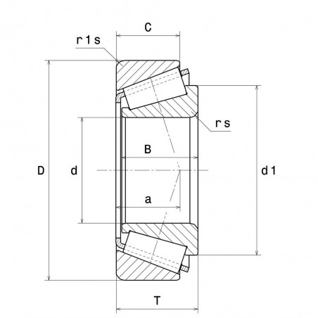 CUSCINETTO 65X120X24.75 A RULLI CONICI 4T-30213 NTN