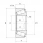 CUSCINETTO 50X85X26 A RULLI CONICI 4T-33110 NTN