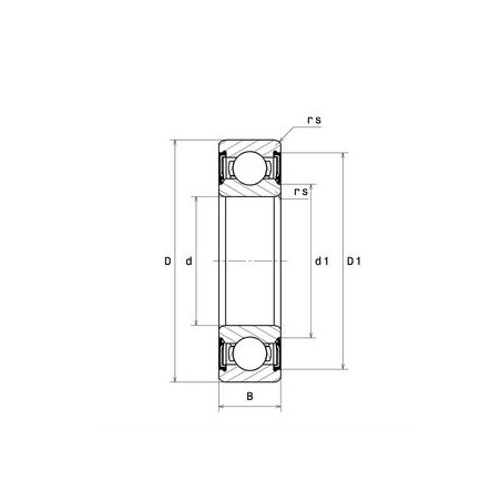 CUSCINETTO 32X58X13 1 CORONA DI SFERE 60/32 LLU NTN