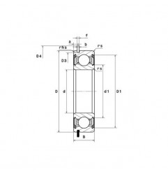 CUSCINETTO 17X35X10 1 CORONA DI SFERE 6003 ZZ NR NTN