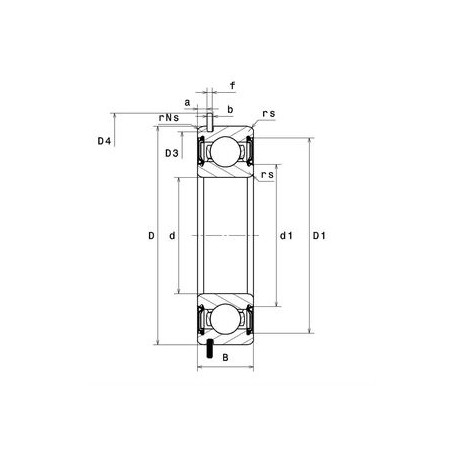 CUSCINETTO 25X52X15 1 CORONA DI SFERE 6205 LLU NR/5K NTN