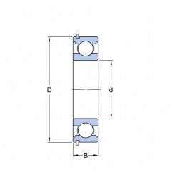 CUSCINETTO 35X80X21 1 CORONA DI SFERE 6307ZZNRC3/2AS NTN