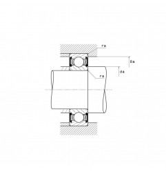 CUSCINETTO 40X90X23 1 CORONA DI SFERE 6308LLB NTN