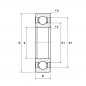 CUSCINETTO 105X225X49 1 CORONA DI SFERE 6321 C3 NTN