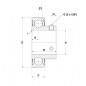 CUSCINETTO 25X52X30.9 PER SUPPORTO YAT - CUS - AS205D1 NTN