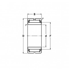 CUSCINETTO 50X72X23 A RULLINI NA4910 LL NTN