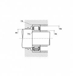 CUSCINETTO 40X82X18 A RULLI CILINDRICI NJ208 EAT2X NTN