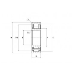 CUSCINETTO 70X125X31 A RULLI CILINDRICI NJ2214EG1 C3 NTN