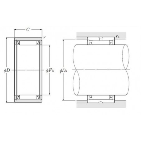 CUSCINETTO 20X37X23 A RULLINI NK1A5904A NTN