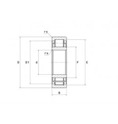 CUSCINETTO 80X125X22 A RULLI CILINDRICI NU1016 NTN