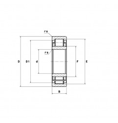 CUSCINETTO 40X80X18 A RULLI CILINDRICI NU208 NTN