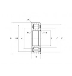 CUSCINETTO 55X100X25 A RULLI CILINDRICI NUP2211ET2X NTN