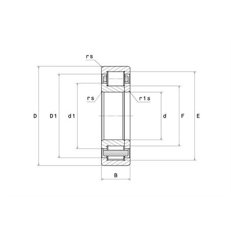 CUSCINETTO 55X100X25 A RULLI CILINDRICI NUP2211ET2X NTN