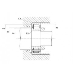 CUSCINETTO 20X52X15 A RULLI CILINDRICI NUP304ET2XC3 NTN