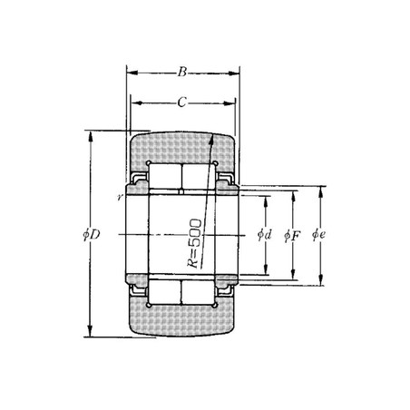 ROTELLA 25X52X25 NUTR205X 3AS NTN