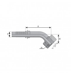 FEMMINA 45 12x1,5 PER TUBO 3/16" SV24 DKOL OR D.6