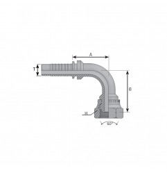 FEMMINA 90° 1/8" GAS PER TUBO 3/16" SV60